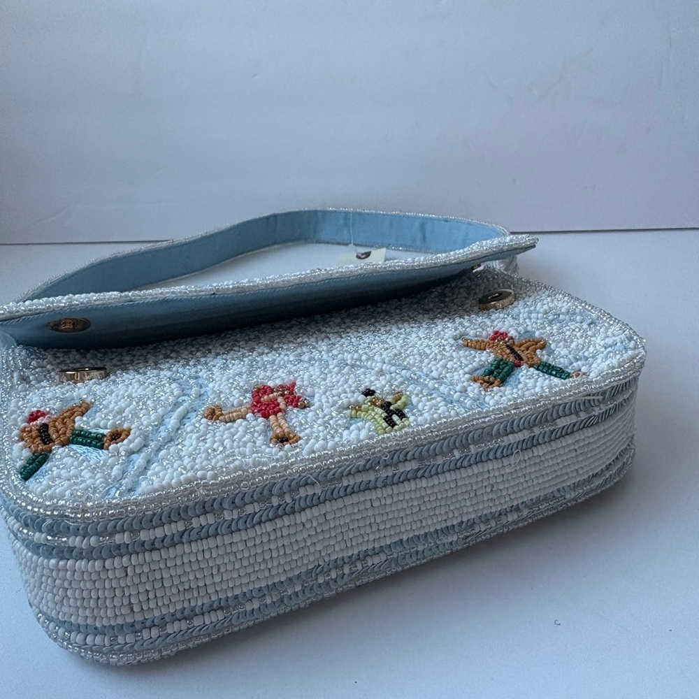 NWT Anthropologie The Fiona Beaded Bag: Winter Icon Edition - Picture 7 of 16